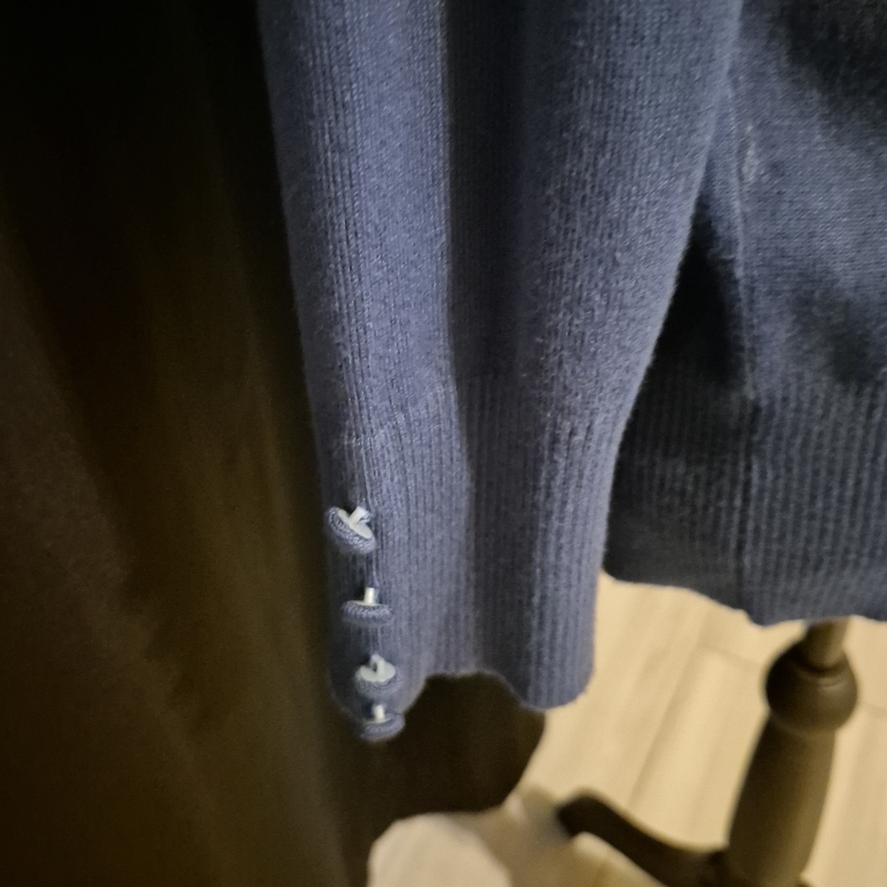 Grace Elements Blue Button-Up Cardigan - Picture 3 of 3